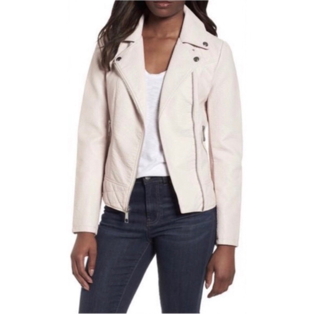 Guess Faux Leather Moto Jacket ~ Size Medium